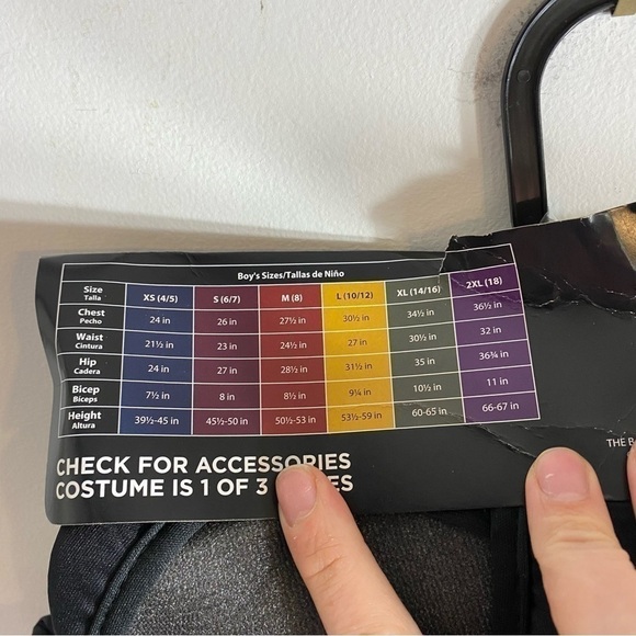 Batman Costume NWT Boys Small 6/7 Black Kids Halloween Super Hero - Picture 4 of 5